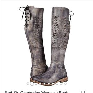 Bedstu Cambridge tall motorcycle boot in black